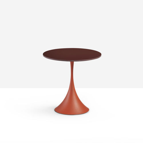 Table d'appoint design original - Leo CT - MIDJ - en placage de bois / en céramique / en HPL