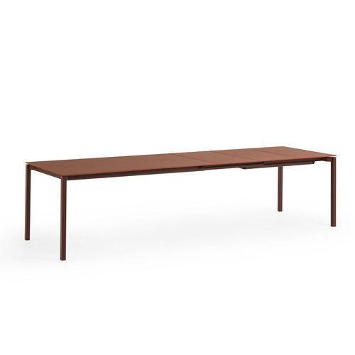 Table à manger contemporaine - More - MIDJ - en placage de bois / en MDF / en verre