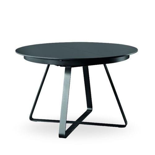 Table à manger contemporaine - Paul - MIDJ - en placage de bois / en céramique / avec piètement en métal