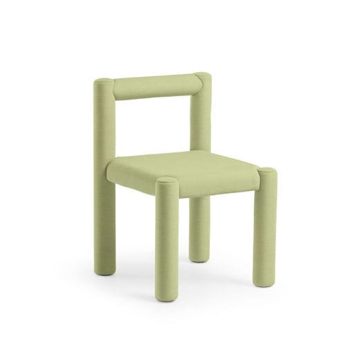 Chaise de salle à manger moderne - TU-BE S - MIDJ - d'intérieur / en aluminium / en cuir