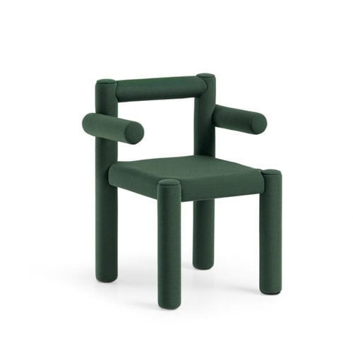 Fauteuil contemporain - TU-BE P R_TS - MIDJ - en cuir / en simili cuir / en tissu
