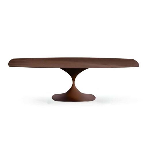 Table à manger contemporaine - LEO EVOLUTION - MIDJ - en métal / avec piètement en métal / ovale