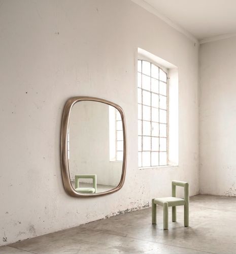 Miroir mural - BOLD XL BRONZO - MIDJ - moderne / carré / en bronze