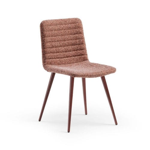 Chaise contemporaine - COVER.1 - MIDJ - d'intérieur / en cuir / en bois