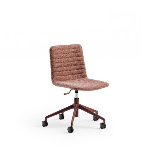 Fauteuil de bureau design - COVER1 - MIDJ - en cuir / en simili cuir / en peau de vache