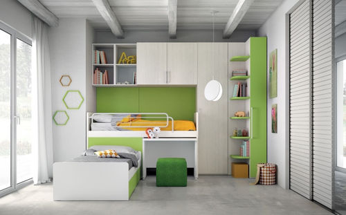 Lit superposé d'angle - EVO 12 PONTI - Mistral - simple / contemporain / pour enfant (unisexe)