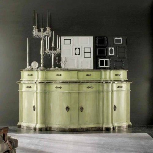 Buffet design nouveau baroque - ART 86 - Bertelè - en bois peint / vert