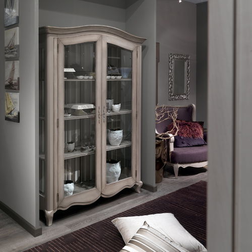 Vitrine classique - ART. ET120 - Mobili Busatto - en verre / en bois laqué
