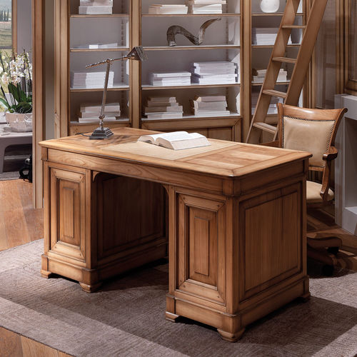 Bureau classique - CO7206 - Mobili Busatto - en bois / avec rangement / piétement en panneaux