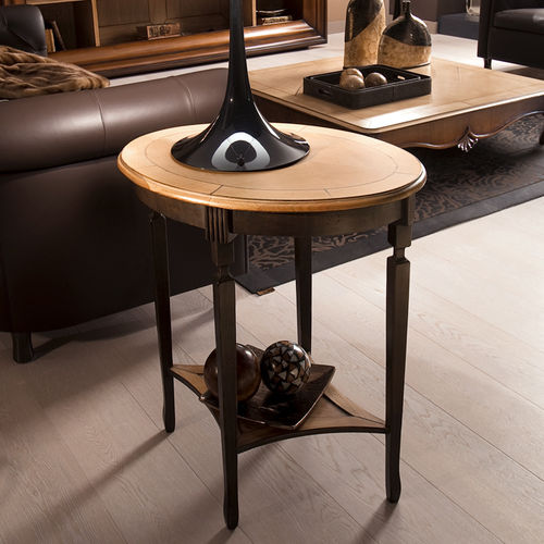 Table d'appoint classique - ART. CO1274 - Mobili Busatto - en bois / avec piètement en bois / ovale