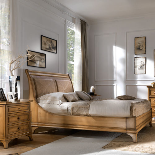 Lit double - ART. GN5108-4G/P - Mobili Busatto - classique / avec tête de lit tapissée / en bois