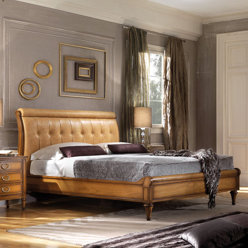 Lit double - ART. AD5110-4G/P - Mobili Busatto - classique / avec tête de lit tapissée / en bois