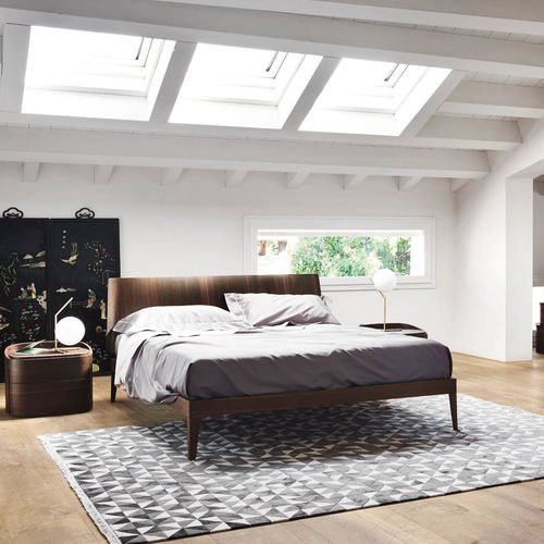 Lit double - ALIANTE 1.0 - SANGIACOMO - design minimaliste / avec tête de lit / en chêne