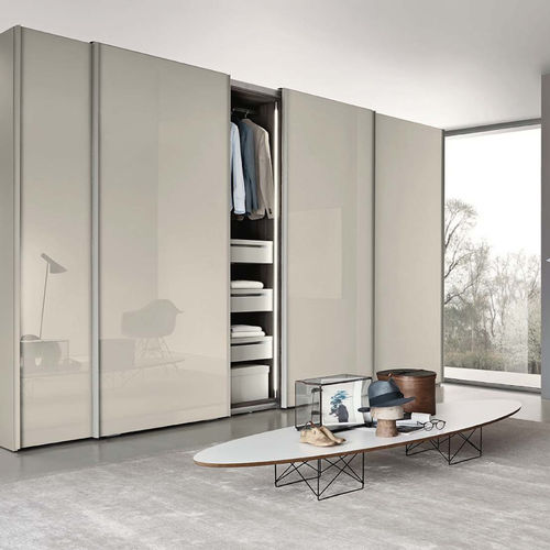 Armoire modulable - VITRIA - SANGIACOMO - contemporaine / en verre laqué / en métal laqué
