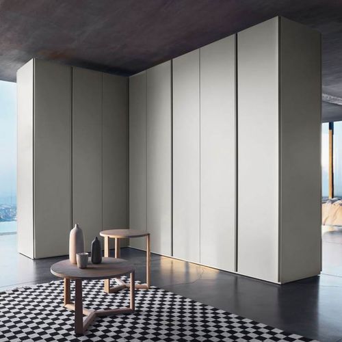 Armoire d'angle - SINUA - SANGIACOMO - contemporaine / en bois laqué brillant / en placage de bois