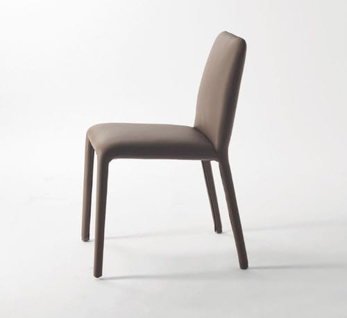Chaise design minimaliste - Linda - SANGIACOMO - d'intérieur / en tissu / en cuir