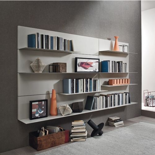 Bibliothèque modulable - LAMPO L6C28 - SANGIACOMO - murale / contemporaine / en bois laqué mat