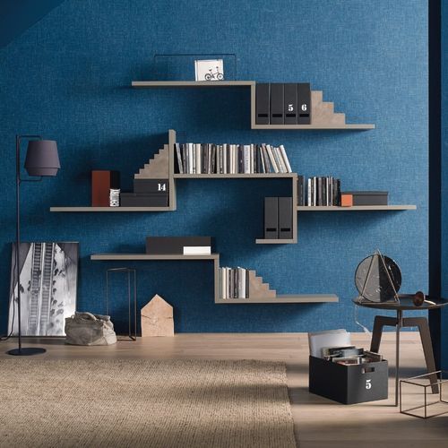Étagère pour mur - LAMPO L6C40 - SANGIACOMO - modulable / contemporaine / en bois laqué