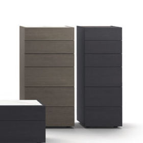Chiffonnier contemporain - STATUS - SANGIACOMO - en bois laqué / en chêne / en placage de bois