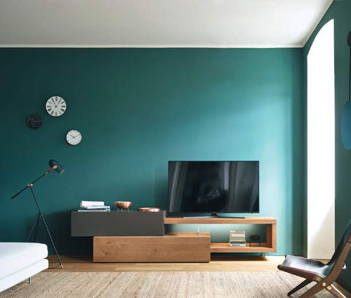 Meuble TV contemporain - Lampo Sp60 32 - SANGIACOMO - lowboard / avec rangement intégré / avec étagères