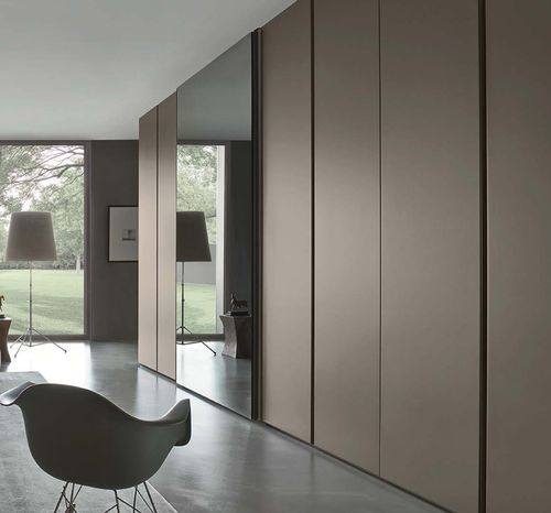 Armoire contemporaine - BRECCIA - SANGIACOMO - en bois laqué brillant / en placage de bois / en bois laqué mat