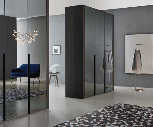 Armoire contemporaine - VITRIA - SANGIACOMO - en verre laqué / en métal laqué / en mélaminé