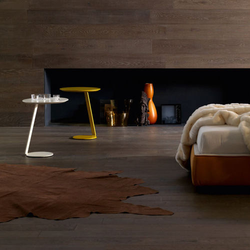 Table d'appoint contemporaine - Giro - SANGIACOMO - en bois laqué / avec piètement en métal / ronde