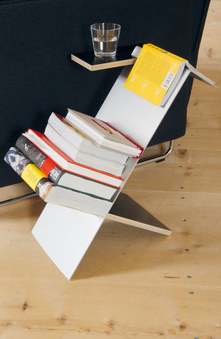 Étagère basse - LIESMICHL - Moormann Nils Holger - contemporaine / en bois / blanche