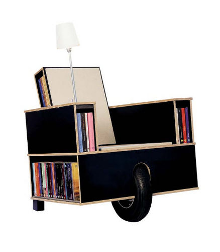 Fauteuil design original - BOOKINIST - Moormann Nils Holger - en bois
