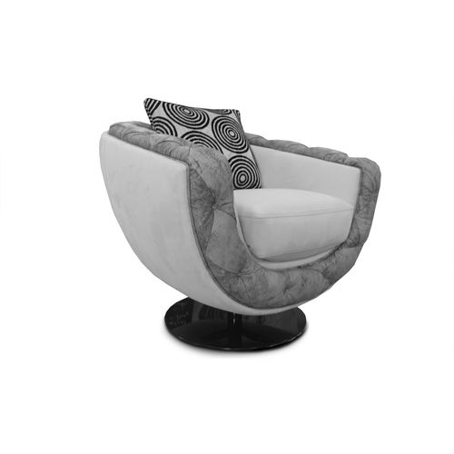 Fauteuil Art Déco - LEONARDO - Nieri - en cuir / en tissu / pivotant