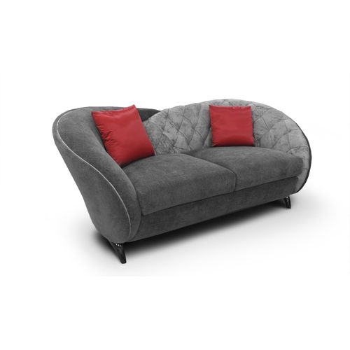 Canapé contemporain - ZENO - Nieri - en tissu / en cuir / 2 places