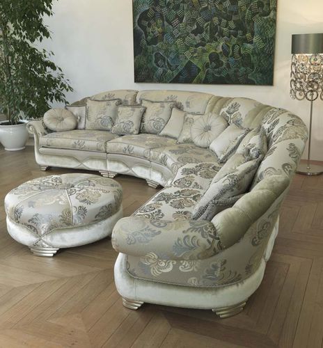 Canapé modulable - NATALIA - Pigoli - en arc de cercle / de style / en tissu
