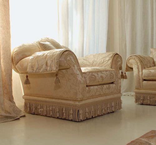 Fauteuil classique - GLICINE - Pigoli - en tissu / jaune