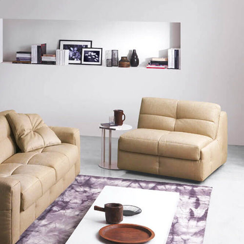 Chauffeuse contemporaine - PIUMA - Pol 74 - en tissu / lit / beige