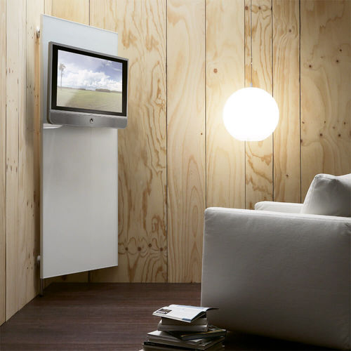 Support TV mural contemporain - K102TV - XABITAre - pivotant / aluminium / en verre