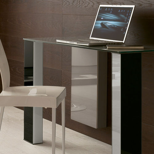 Bureau mural - K127.HIDE - XABITAre - contemporain / en métal / en verre