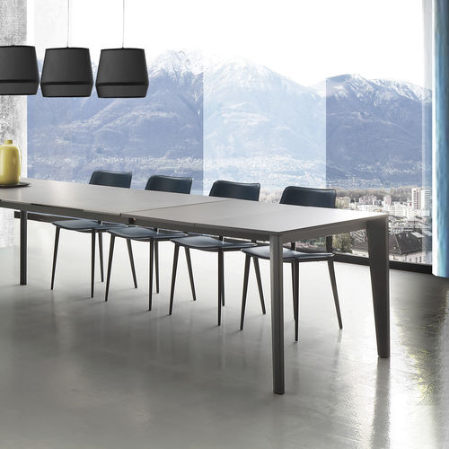 Table contemporaine - S07.MERLINO - XABITAre - en verre / en HPL / en mélaminé