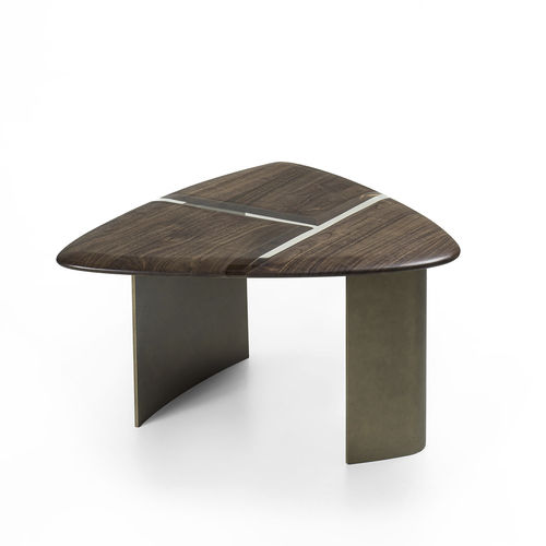 Table basse contemporaine - DELTA - RIVA 1920 - en résine / en noyer / en chêne