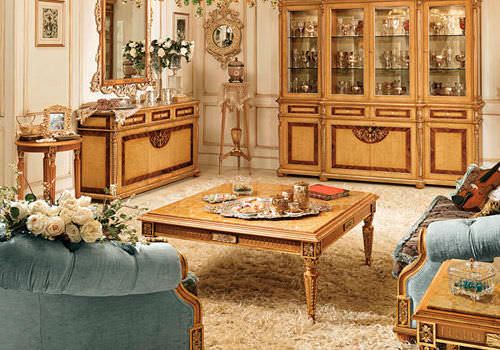 Table basse de style - DIRETTORIO - Riva Mobili D'Arte - en bois / carrée / résidentielle