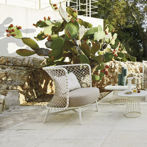 Fauteuil contemporain - CHARME - Roberti Rattan - en tissu / en acrylique / en acier thermolaqué