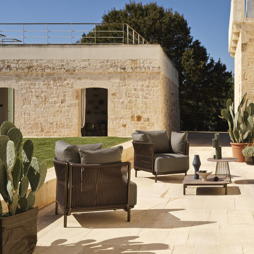 Fauteuil contemporain - QUEEN - Roberti Rattan - en tissu / en mousse de polyuréthane / en polyester