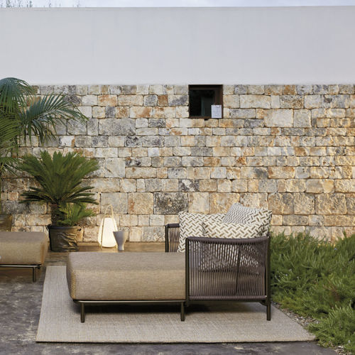 Chaise longue contemporaine - QUEEN - Roberti Rattan - en tissu / en polyester / en polypropylène