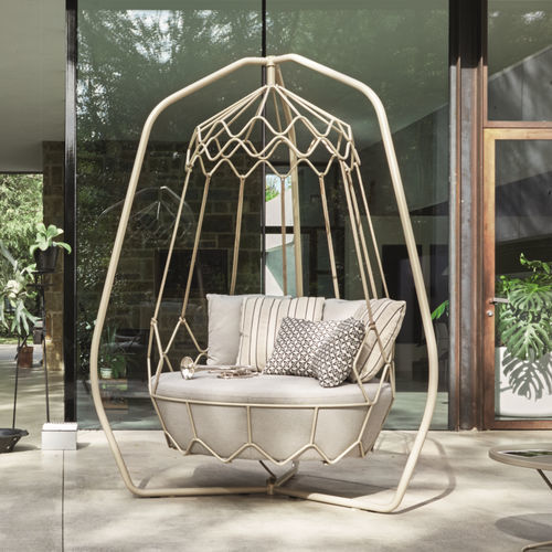 Fauteuil contemporain - GRAVITY - Roberti Rattan - en tissu / en polyester / en acier inoxydable