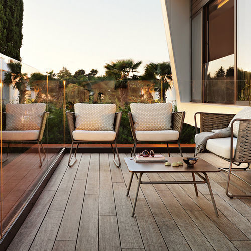 Fauteuil contemporain - PORTOFINO - Roberti Rattan - en tissu / en corde / en aluminium