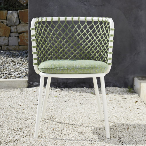 Chaise de salle à manger contemporaine - CHARME - Roberti Rattan - d'extérieur / d'intérieur / en tissu