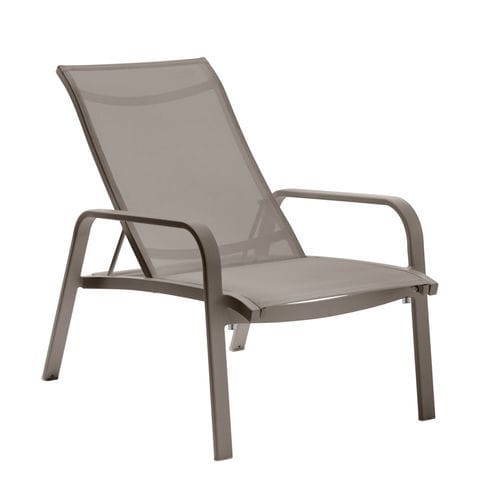 Fauteuil contemporain - PLAYA - Roberti Rattan - en Batyline® / en aluminium thermolaqué / avec dossier haut
