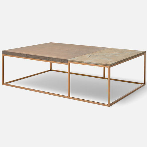 Table basse contemporaine - 985 - Rolf Benz Ag & KG - en chêne / en bois massif / en MDF