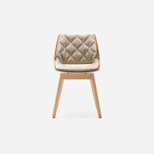Chaise contemporaine - 650  - Rolf Benz Ag & KG - d'intérieur / en cuir / en chêne