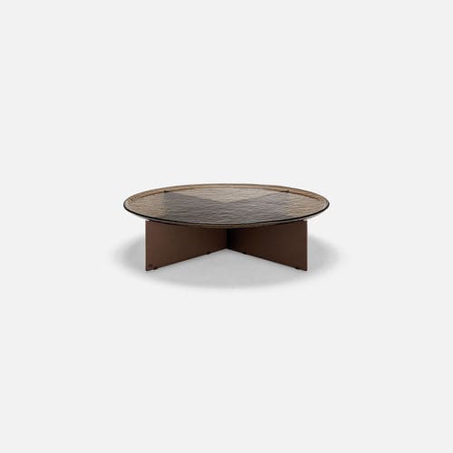 Table basse contemporaine - KIO - Rolf Benz Ag & KG - en verre / en acier / avec piètement en verre