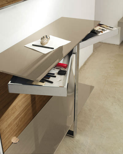 Console contemporaine - MANTA - ANTONELLOITALIA - en bois / en métal / rectangulaire